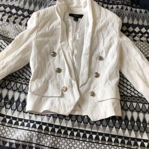 Forever 21 white blazer